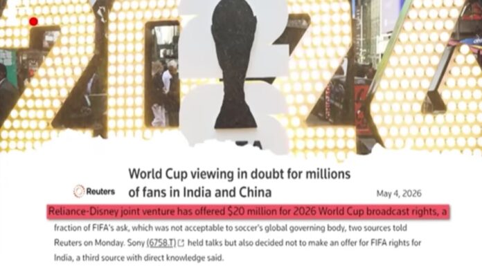Crisis en la transmisión del Mundial de la FIFA 2026: ¿Nadie quiere verlo en India y China?
